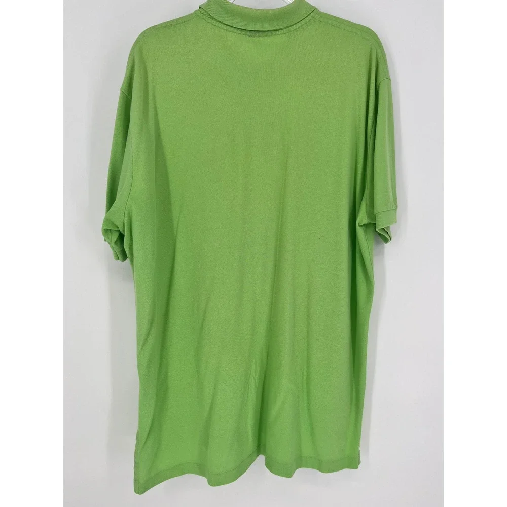 POLO RALPH LAUREN Polo Shirt Mens XL Green Short Sleeve Pique Pony 100% Cotton